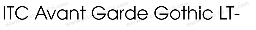 ITC Avant Garde Gothic LT字体转换